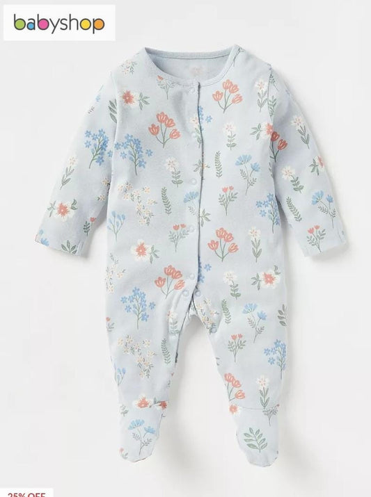 Juniors Printed Flowers Sleepsuit
