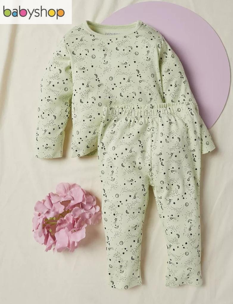 Juniors Galaxy Print Shirt & Trouser Set