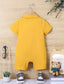 SHEIN Mustard Polo Romper