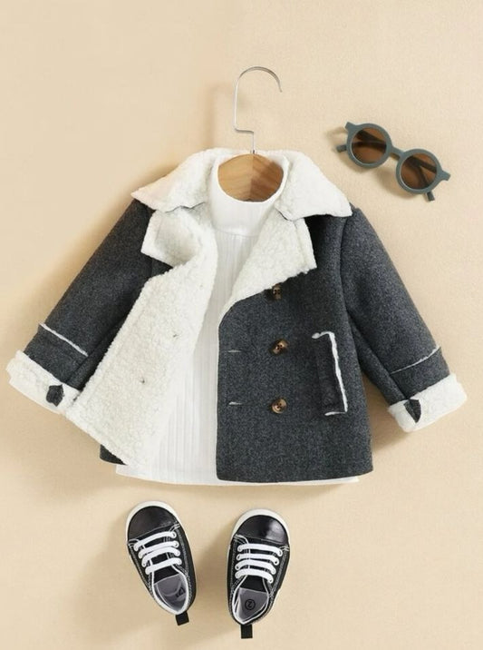 Shein Teddy Line Coat