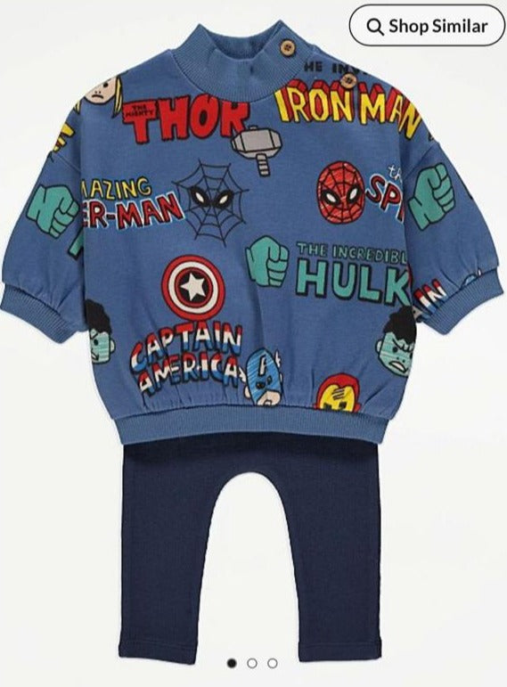 George Marvel Sweat Shirt & Trouser Set