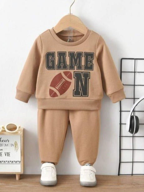 SHEIN "Game ON" Sweatshirt & Trouser Set