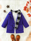 SHEIN Coat With Muffler Set