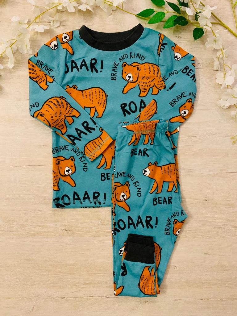 George Printed Bear PJ Set