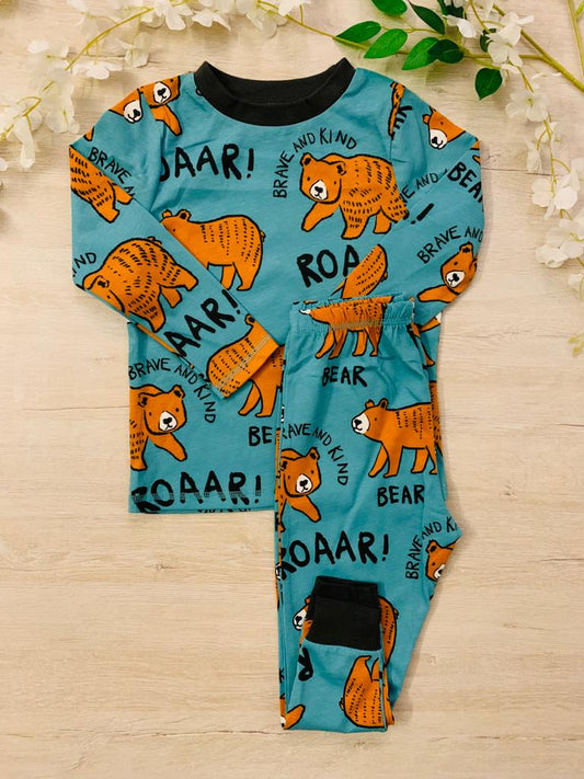 George Printed Bear PJ Set