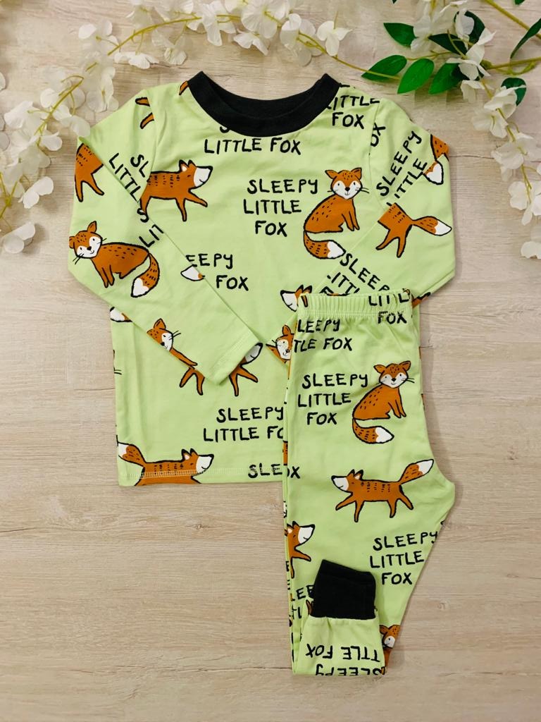 George Printed Fox PJ Set