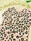 George Cheetah Print Sleepsuit