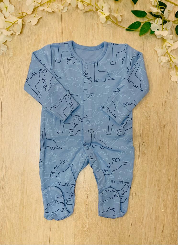 George Dino Print Sleepsuit