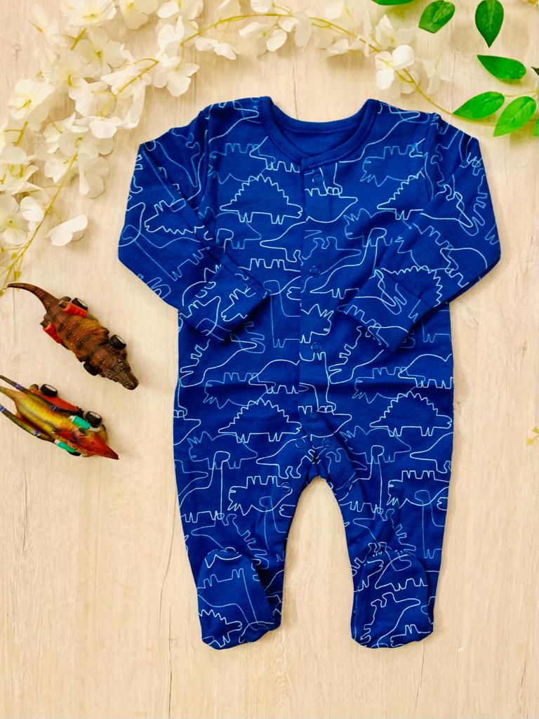 George Dino Print Sleepsuit