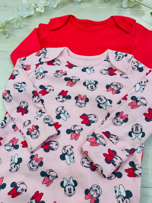 George Pack of 2 Mini Mouse Sleepsuits