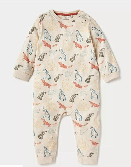 Juniors Printed Fox Face Sleepsuit