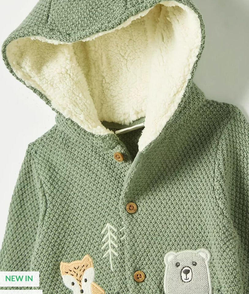 Juniors Green Hooded Jacket