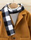 Shein Brown Coat with Scarf