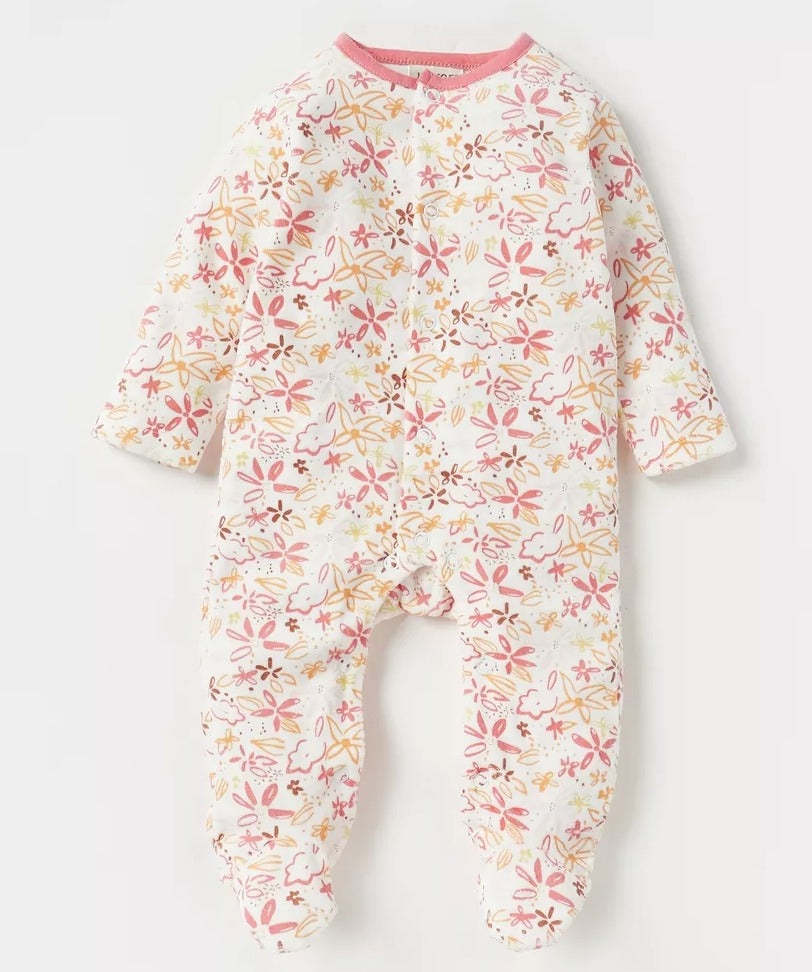 Juniors Printed Floral Sleepsuit