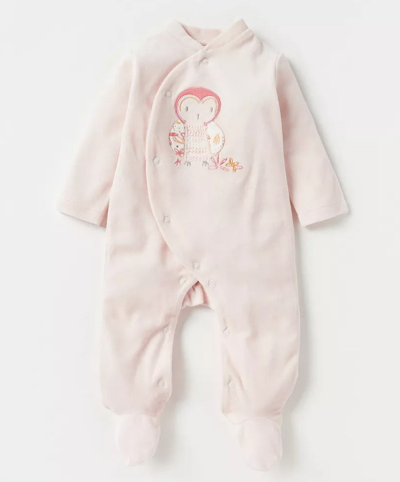 Juniors Velour Pink Sleepsuit