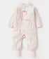 Juniors Velour Pink Sleepsuit