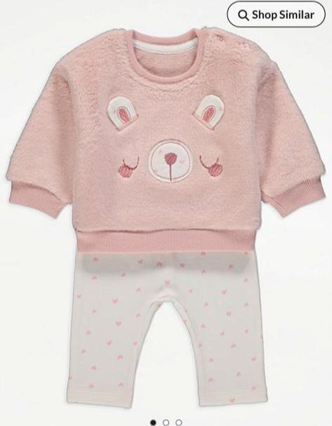 George Bear Face Shirt & Trouser Set