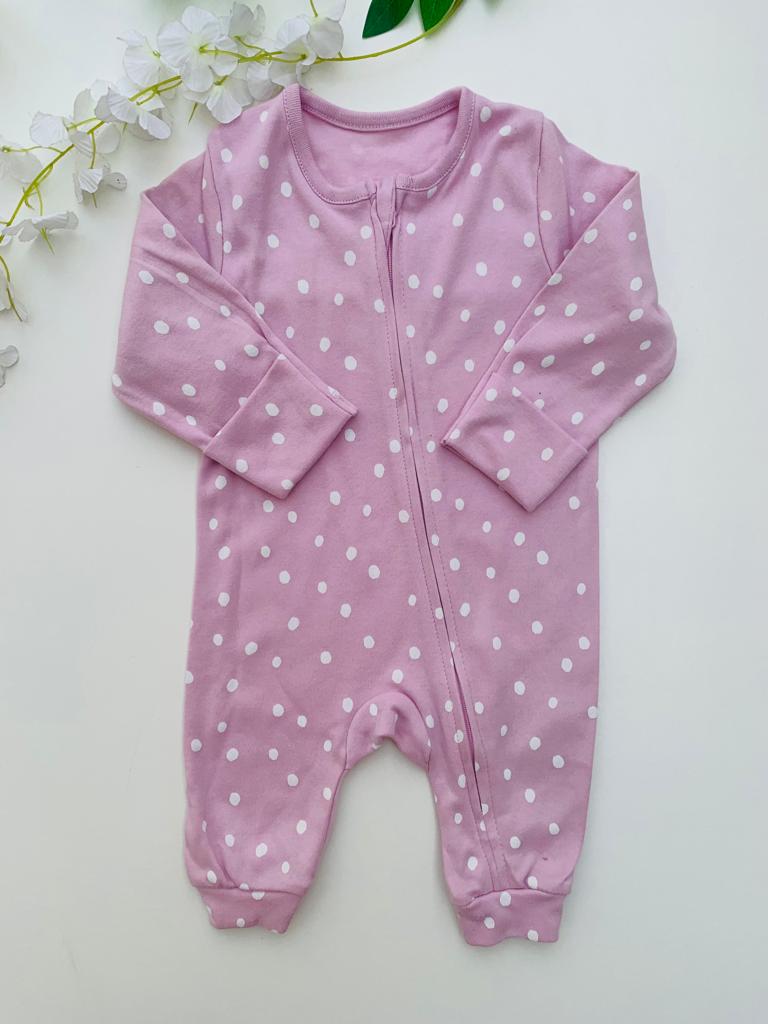 George Light Pink   Sleepsuit