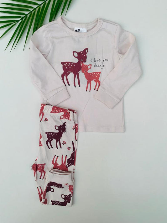 H&M "I Love You" Shirt & Trouser Set