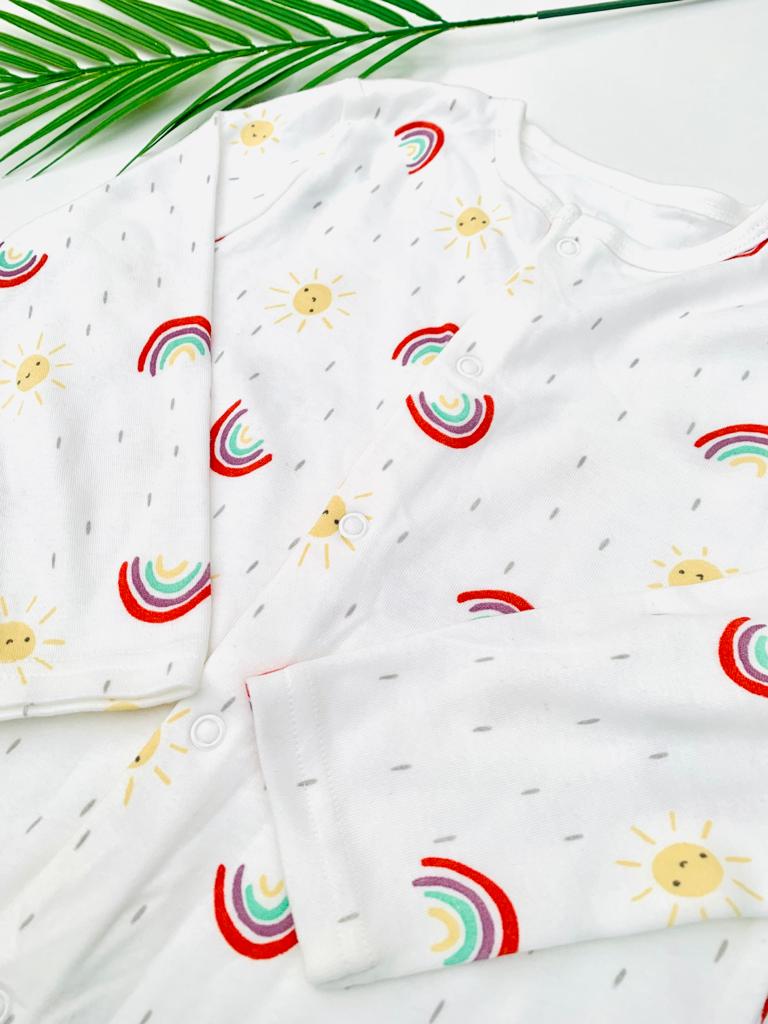 Primark Printed Rainbow Sleepsuit