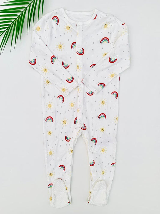 Primark Printed Rainbow Sleepsuit