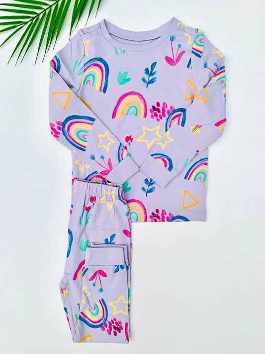 Tu Clothing Rainbow Print Shirt & Trouser Set