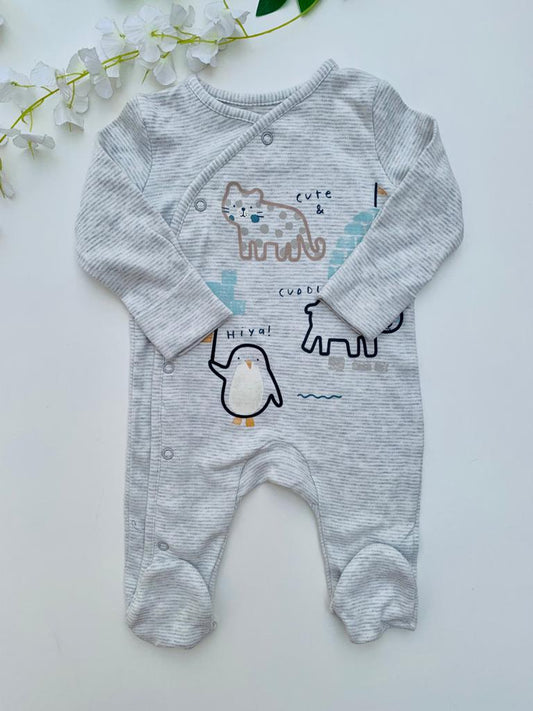 George Safari Animals Sleepsuit