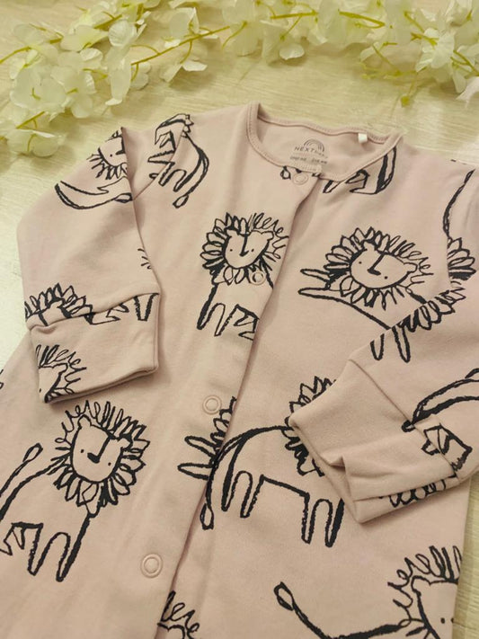 Next Printed Lions Sleepsuit