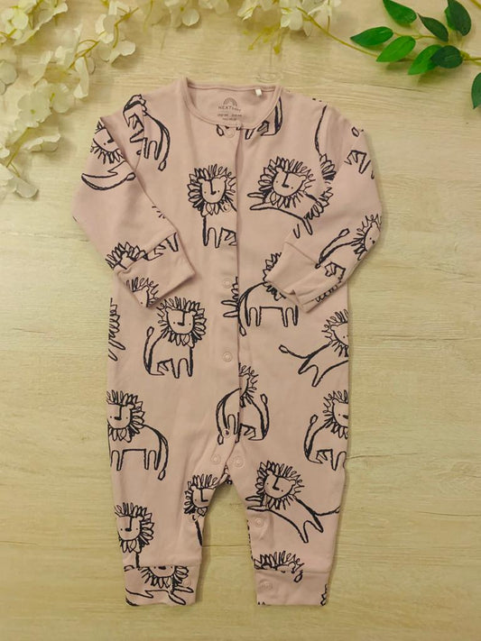 Next Printed Lions Sleepsuit