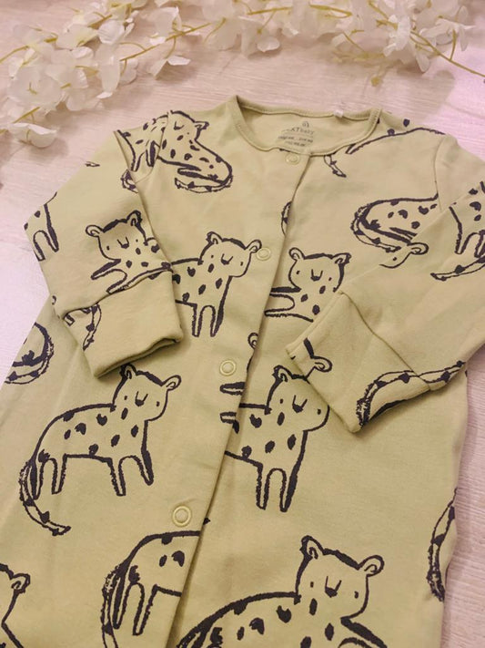 Next Printed Cheeta Sleepsuit