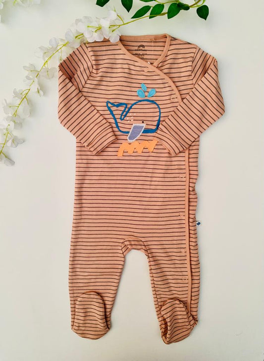 Next Printed Fish Sleepsuit