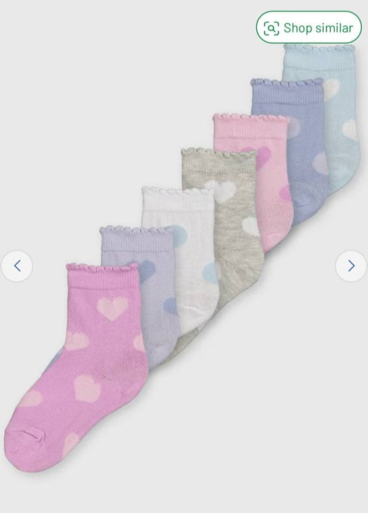 TU Clothing Pack of 7 Socks Pair Set