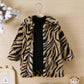 SHEIN Woolen Cheeta Print Long Coat