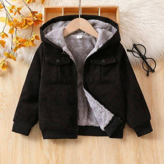 SHEIN Hooded Zipped Jacket