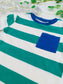 Next Green Lines Shirt & Shorts Set