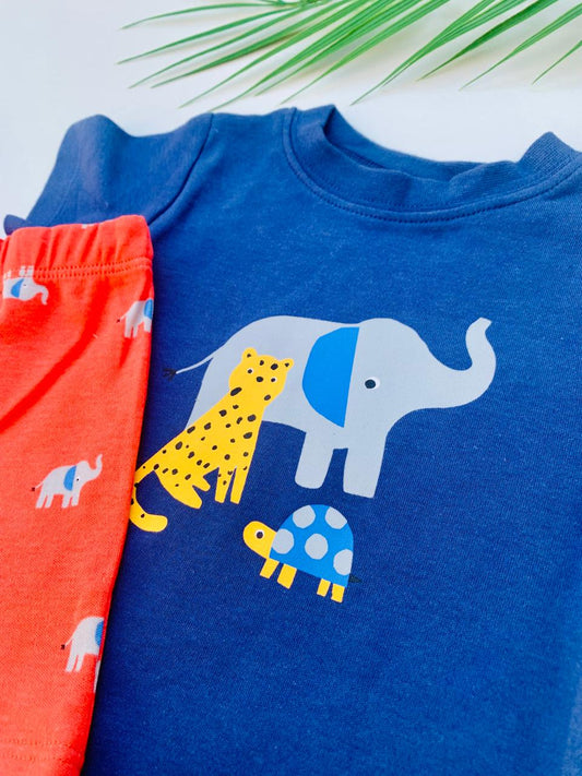 George "Safari Animal" Shirt & Shorts Set