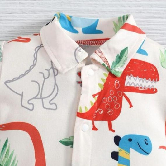 SHEIN Dino Print Romper