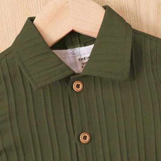 SHEIN Solid Shirt & Shorts Set