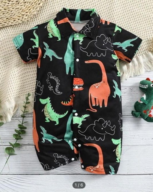 SHEIN Dino Print Romper