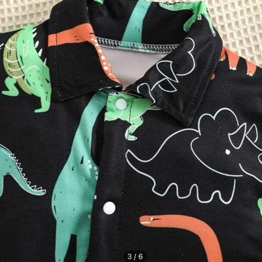 SHEIN Dino Print Romper