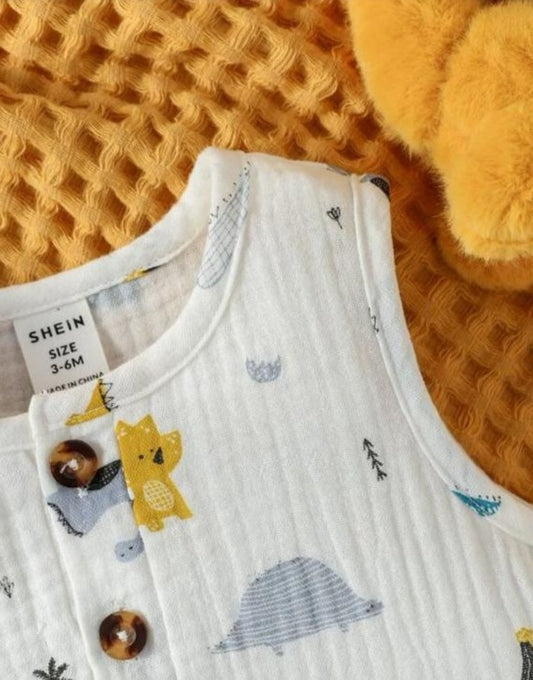 SHEIN Dino Print Romper