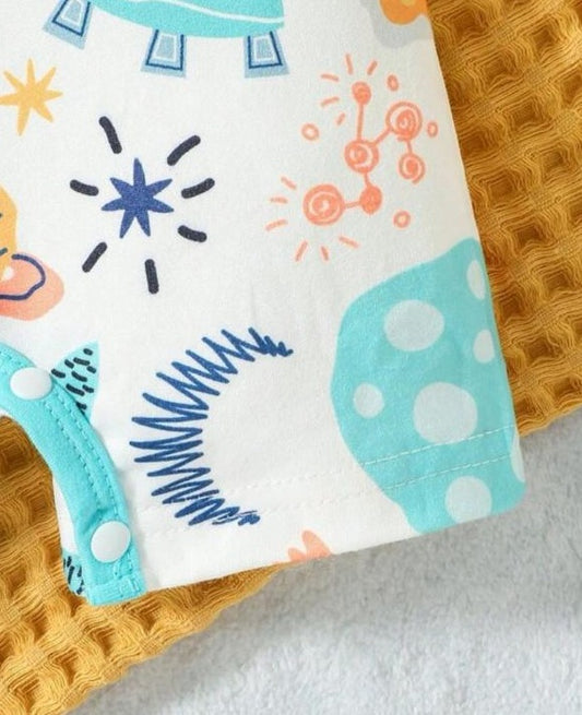 SHEIN Space Print Romper