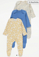 George Pack of 3 Sleepsuits