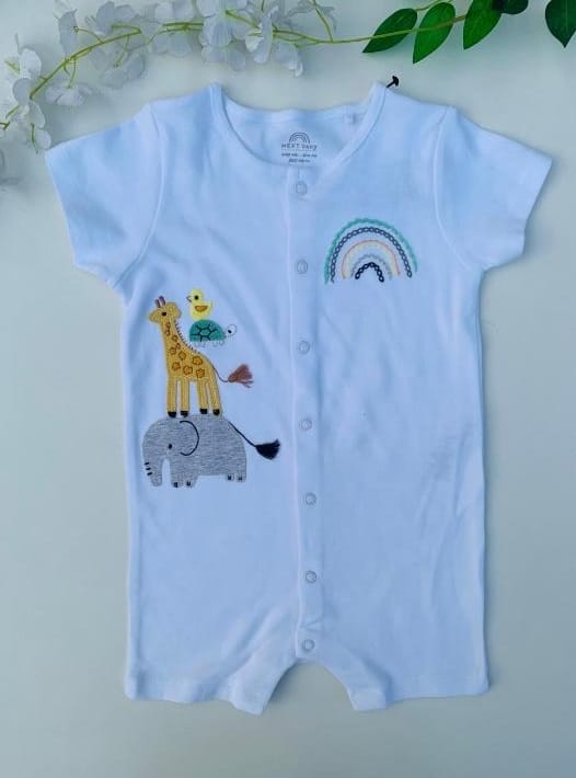Next Embroided Safari Animal Romper
