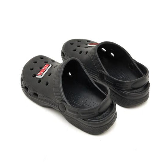 R&B Black Crocs