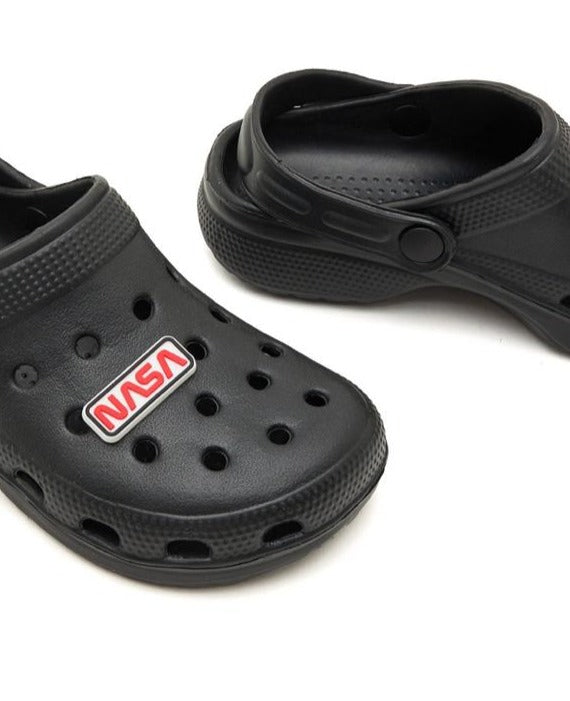 R&B Black Crocs