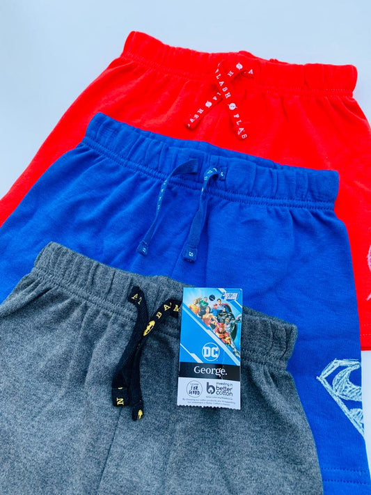 George Pack Of 3 DC themed Shorts Set