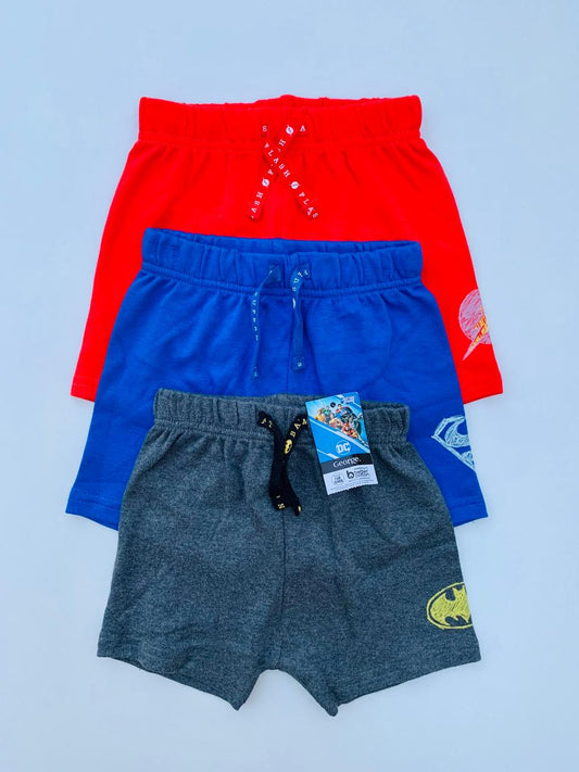 George Pack Of 3 DC themed Shorts Set