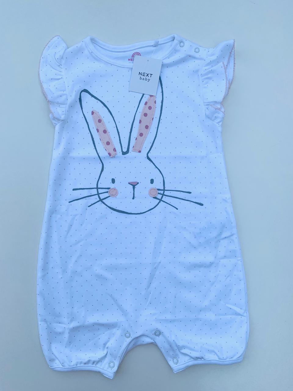 Next Embroided  Rabbit Face  Romper