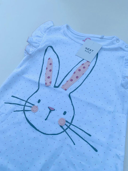 Next Embroided  Rabbit Face  Romper